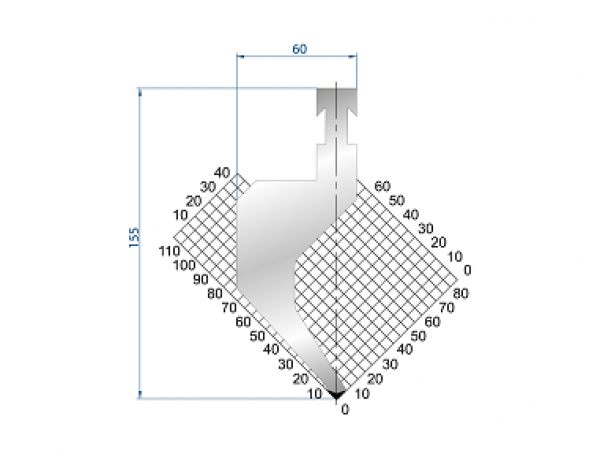 Dao chấn 85º 1216, H=150, R=1.5 Max T/m=50