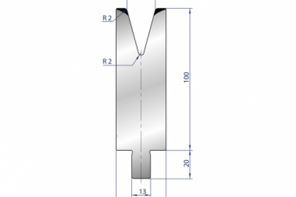 Cối chấn 1V 20 α=30º H100 Max. T/m=50, 42CrMo4