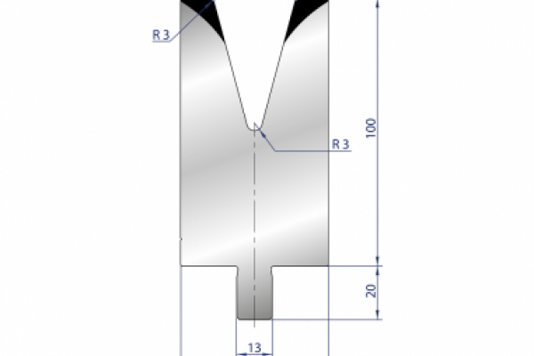 Cối chấn 1V 30 α=30º H100 Max. T/m=85, 42CrMo4