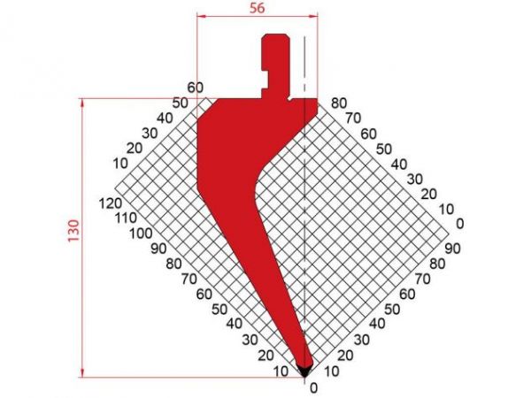 Dao chấn 60º 1163. H=130, R= 0.8 Max T/m=40