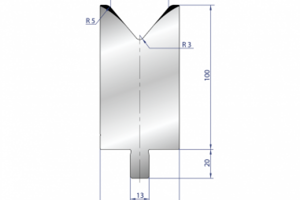 Cối chấn 1V 40 α=80º H100 Max. T/m=150, 42CrMo4