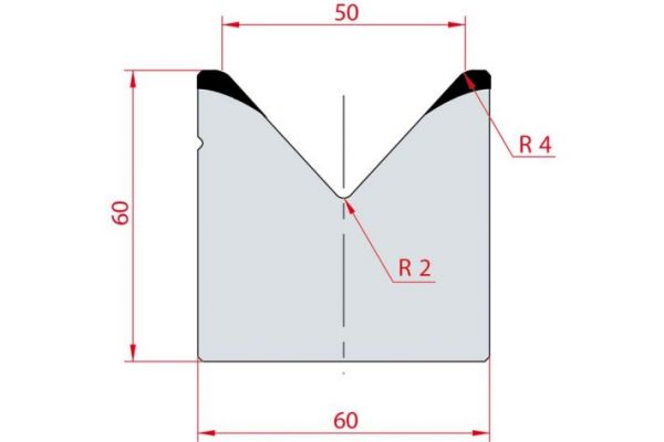Cối chấn 1V 50 α=85º H60 Max. T/m=100