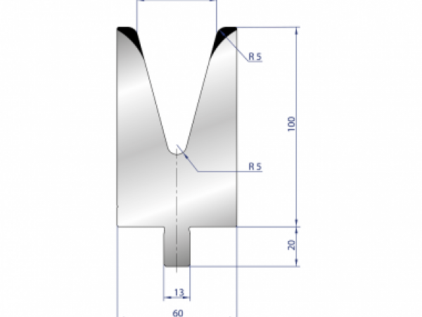 Cối chấn 1V 40 α=30º H100 Max. T/m=73, 42CrMo4