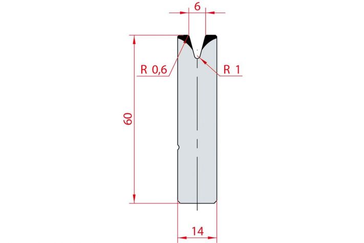 Cối chấn 1V 6 α=30º H60 Max. T/m=35