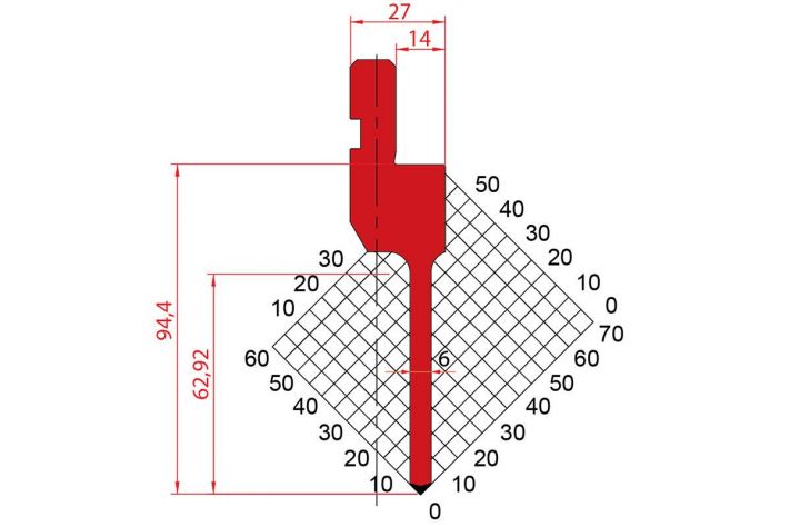 Dao chấn 88º 1084. H=94,4, R=0.6, Max T/m=50