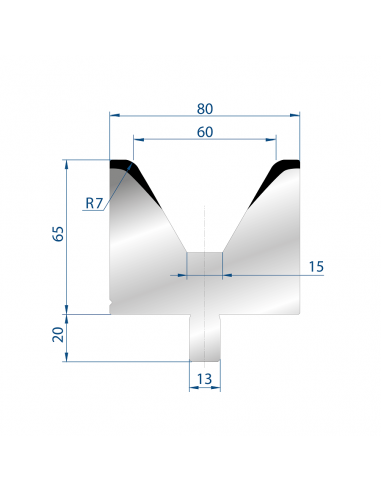 Cối chấn 1V 60 α=60º H65 Max. T/m=100