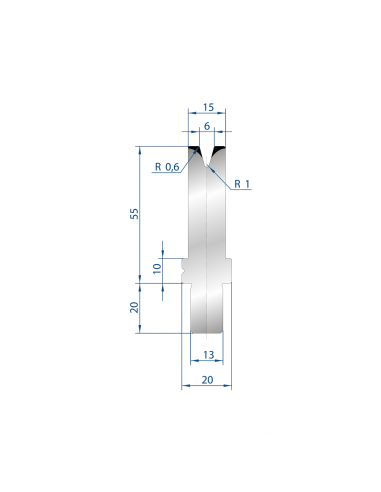 Cối chấn 1V 6 α=30º H55 Max. T/m=35