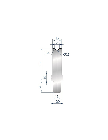 Cối chấn 1V 8 α=88º H55 Max. T/m=100