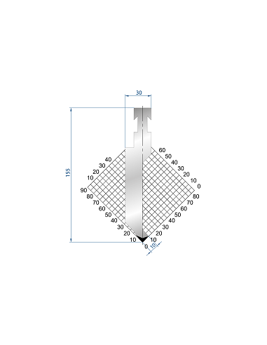 Dao chấn 85º 1218, H=150, R=1 Max T/m=100