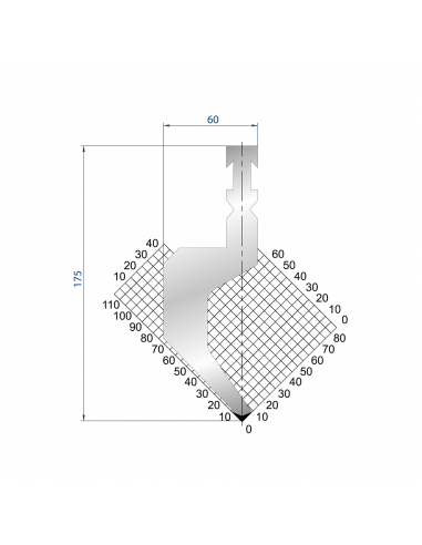 Dao chấn 88º 1227. H=175, R=1.5 Max T/m=50