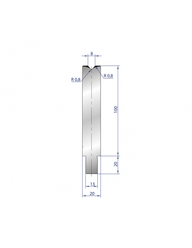 Cối chấn 1V 8 α=86º H100 Max. T/m=100