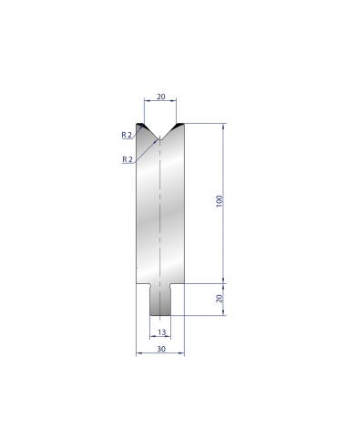 Cối chấn 1V 20 α=86º H100 Max. T/m=100