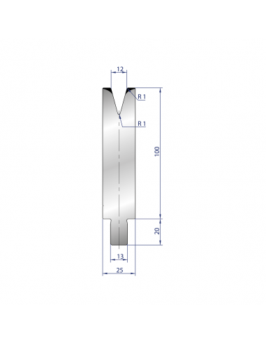 Cối chấn 1V 12 α=30º H100 Max. T/m=56, 42CrMo4