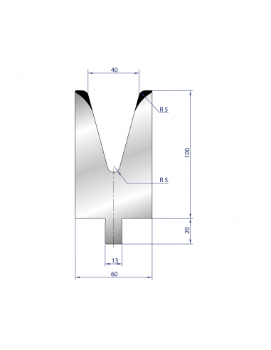 Cối chấn 1V 40 α=30º H100 Max. T/m=73, 42CrMo4