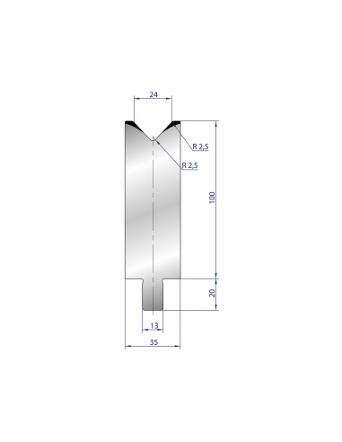 Cối chấn 1V 24 α=86º H100 Max. T/m=100, 42CrMo4