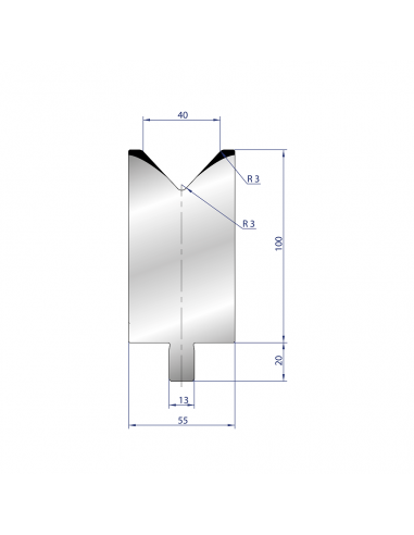 Cối chấn 1V 40 α=86º H100 Max. T/m=100, 42CrMo4