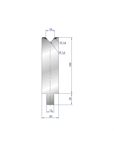 Cối chấn 1V 16 α=84º H100 Max. T/m=100, 42CrMo4