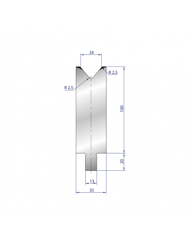 Cối chấn 1V 24 α=80º H100 Max. T/m=100, 42CrMo4