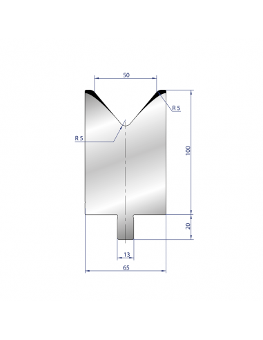 Cối chấn 1V 50 α=80º H100 Max. T/m=150, 42CrMo4